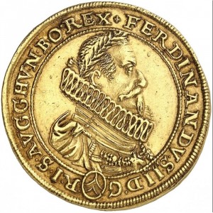 Аверс монеты Австрия, 5 дукатов, 1620-1623, Фердинанд II