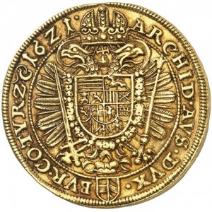Реверс монеты Австрия, 5 дукатов, 1620-1623, Фердинанд II