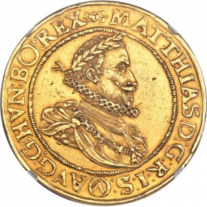 Аверс монеты Австрия, 10 дукатов, 1616, Матиас