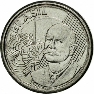 Аверс монеты Бразилия, 50 сентаво, 2002-2024