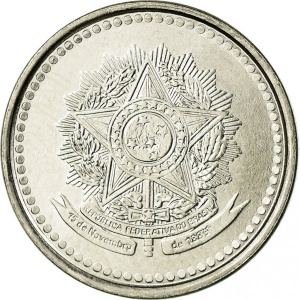 Аверс монеты Бразилия, 20 сентаво, 1986-1988