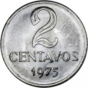 Реверс монеты Бразилия, 2 сентаво, 1969-1975