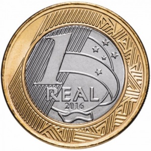 Реверс монеты Бразилия, 1 реал, 2016, XXXI летние Олимпийские Игры, Рио-де-Жанейро 2016 - Бокс
