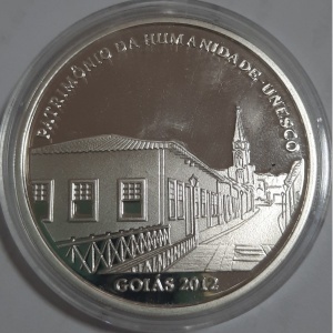 Аверс монеты Бразилия, 5 реалов, 2012, ЮНЕСКО - Гояс