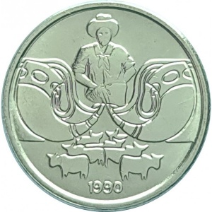 Реверс монеты Бразилия, 1 сентаво, 1989-1990