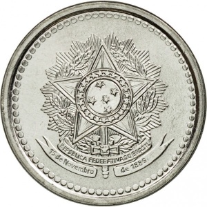Аверс монеты Бразилия, 10 сентаво, 1986-1988