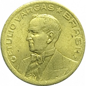 Аверс монеты Бразилия, 10 сентаво, 1943-1947, Жетулиу Варгас