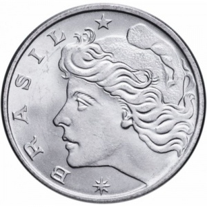 Аверс монеты Бразилия, 10 сентаво, 1974-1979