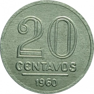 Реверс монеты Бразилия, 20 сентаво, 1956-1961