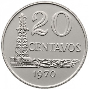 Реверс монеты Бразилия, 20 сентаво, 1970
