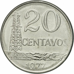 Реверс монеты Бразилия, 20 сентаво, 1975-1979