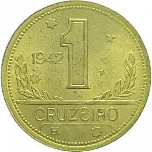 Реверс монеты Бразилия, 1 крузейро, 1942-1956