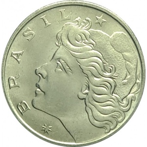 Аверс монеты Бразилия, 1 крузейро, 1974-1978