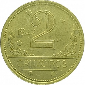 Реверс монеты Бразилия, 2 крузейро, 1942-1956