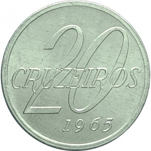 Реверс монеты Бразилия, 20 крузейро, 1965