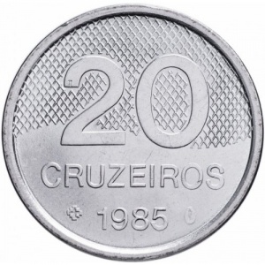Реверс монеты Бразилия, 20 крузейро, 1985-1986