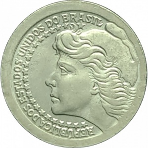 Аверс монеты Бразилия, 50 крузейро, 1965