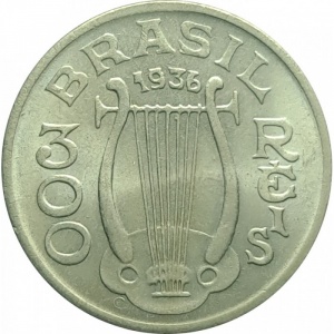 Реверс монеты Бразилия, 300 реалов, 1936-1938