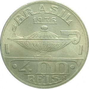 Аверс монеты Бразилия, 400 реалов, 1936-1938