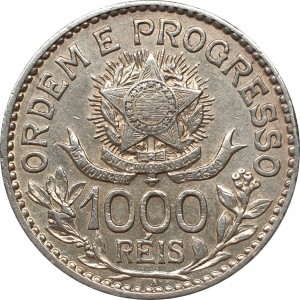 Реверс монеты Бразилия, 1000 реалов, 1913