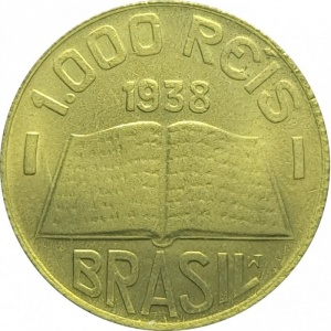 Аверс монеты Бразилия, 1000 реалов, 1936-1938