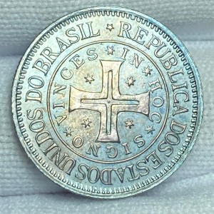 Аверс монеты Бразилия, 400 реалов, 1900, 400 лет открытию Бразилии