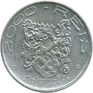 Реверс монеты Бразилия, 2000 реалов, 1932, 400 лет колонизации Бразилии
