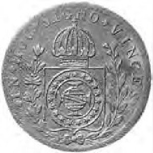 Реверс монеты Бразилия, 20 реалов, 1832