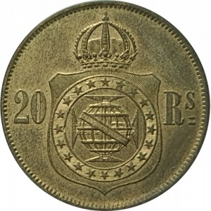Реверс монеты Бразилия, 20 реалов, 1868-1870