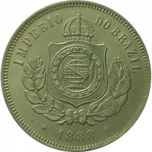 Аверс монеты Бразилия, 200 реалов, 1886-1889