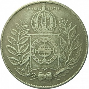 Реверс монеты Бразилия, 500 реалов, 1849-1852