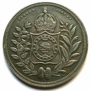 Реверс монеты Бразилия, 800 реалов, 1835-1846