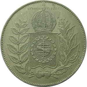 Реверс монеты Бразилия, 1000 реалов, 1849-1852