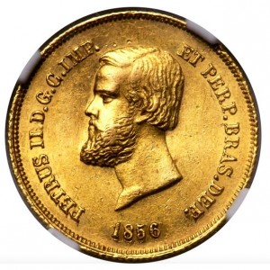 Аверс монеты Бразилия, 5000 реалов, 1854-1857