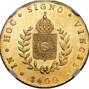Реверс монеты Бразилия, 6400 реалов, 1832-1833