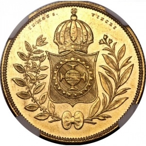 Реверс монеты Бразилия, 10.000 реалов, 1833-1840
