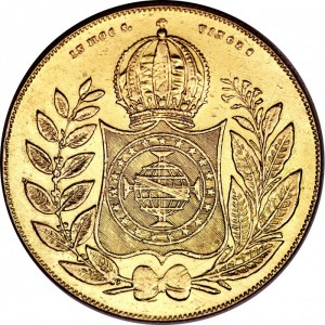 Реверс монеты Бразилия, 10.000 реалов, 1841-1848