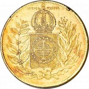 Реверс монеты Бразилия, 10.000 реалов, 1849-1851