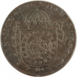Реверс монеты Бразилия, 10 реалов, 1824