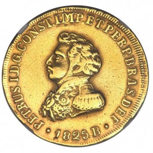 Аверс монеты Бразилия, 4000 реалов, 1825-1828, Отметка региона "B" — Баия