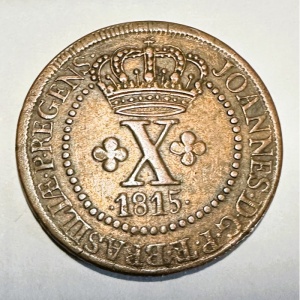 Аверс монеты Бразилия, 10 реалов, 1802-1818