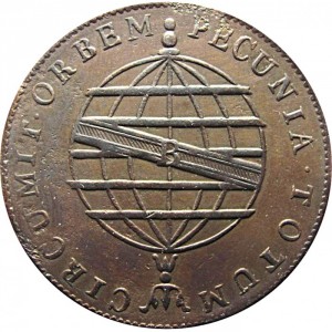 Реверс монеты Бразилия, 80 реалов, 1818