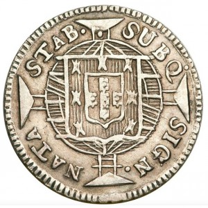 Реверс монеты Бразилия, 80 реалов, 1818-1821, Серебро /серый цвет/