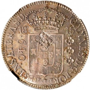 Аверс монеты Бразилия, 640 реалов, 1809-1816