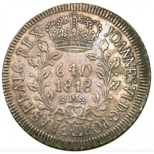 Аверс монеты Бразилия, 640 реалов, 1818-1822