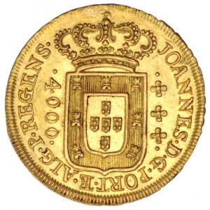 Аверс монеты Бразилия, 4000 реалов, 1805-1817