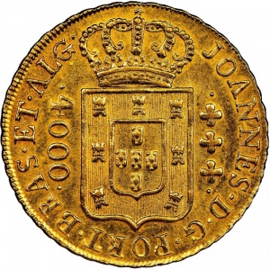 Аверс монеты Бразилия, 4000 реалов, 1816