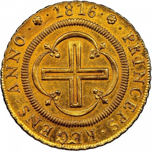 Реверс монеты Бразилия, 4000 реалов, 1816