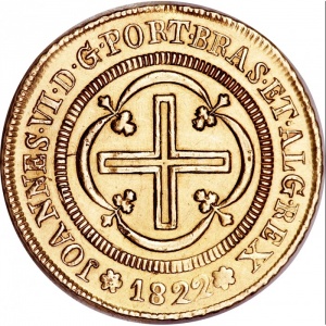 Реверс монеты Бразилия, 4000 реалов, 1818-1822