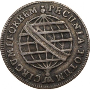 Реверс монеты Бразилия, 5 реалов, 1786-1797